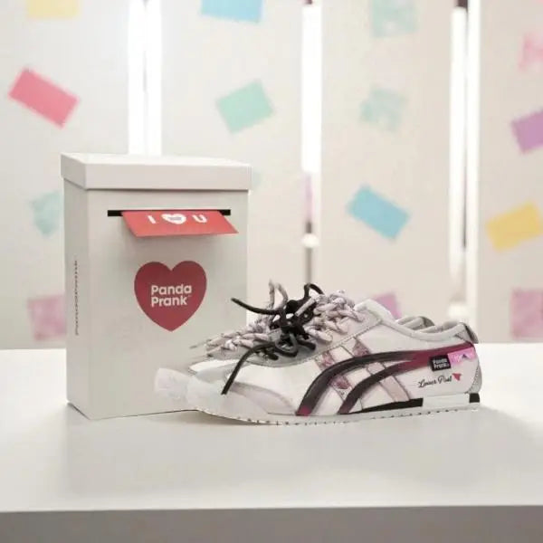 Onitsuk_a Tiger Mexico 66 Panda Prank - WhitePink  Girls Premium Replica Sneakers (D-1993)