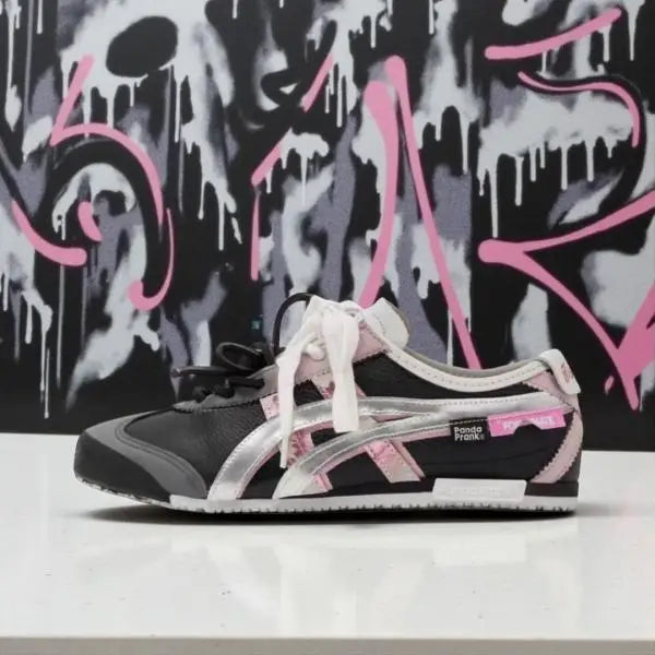 Onitsuk_a Tiger Mexico 66 Panda Prank - Black  Girls Premium First Copy Shoes D-1992