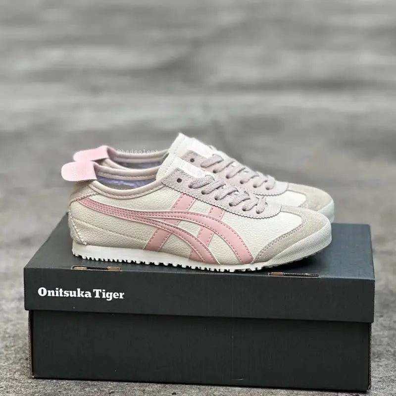 Onitsuk_a Tiger Mexico 66 Oatmeal Ginger Peach Pink 7A Premium First Copy D-1858