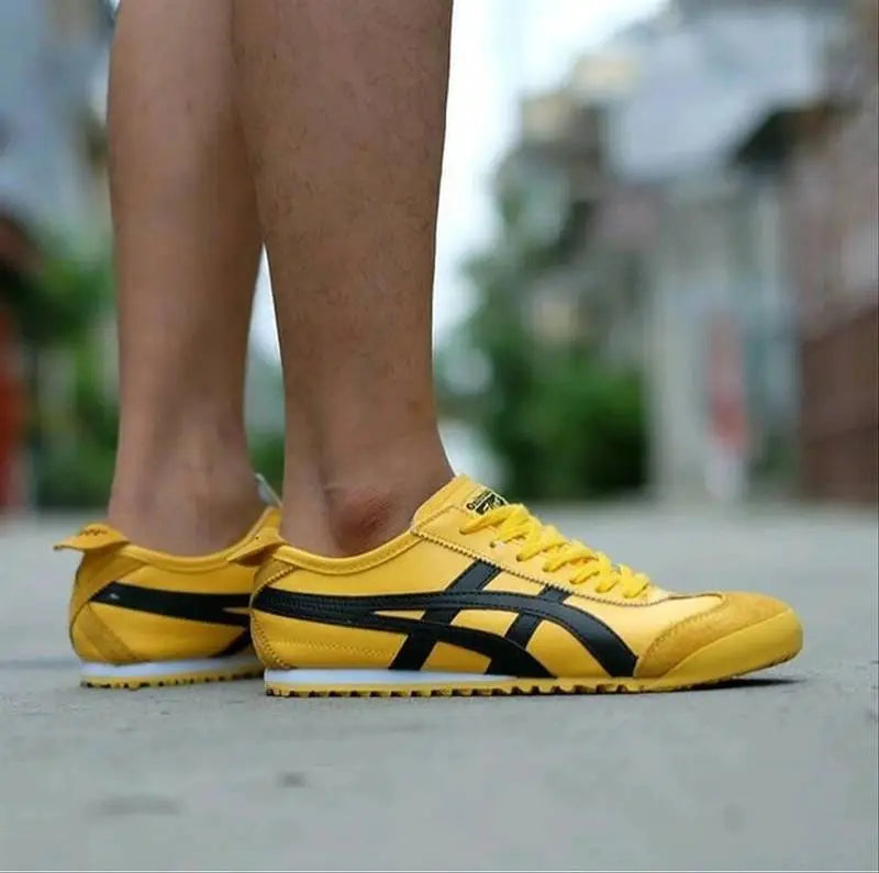 Onitsuk_a Tiger Mexico 66 Yellow Black  Mens First Copy Iconic Sneakers D-1871