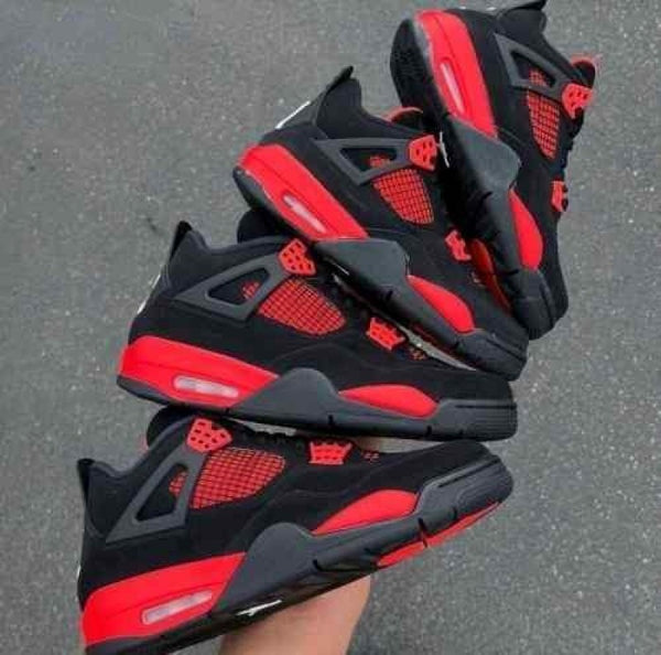 nikee jordan retro 4 THUNDER RED Fi