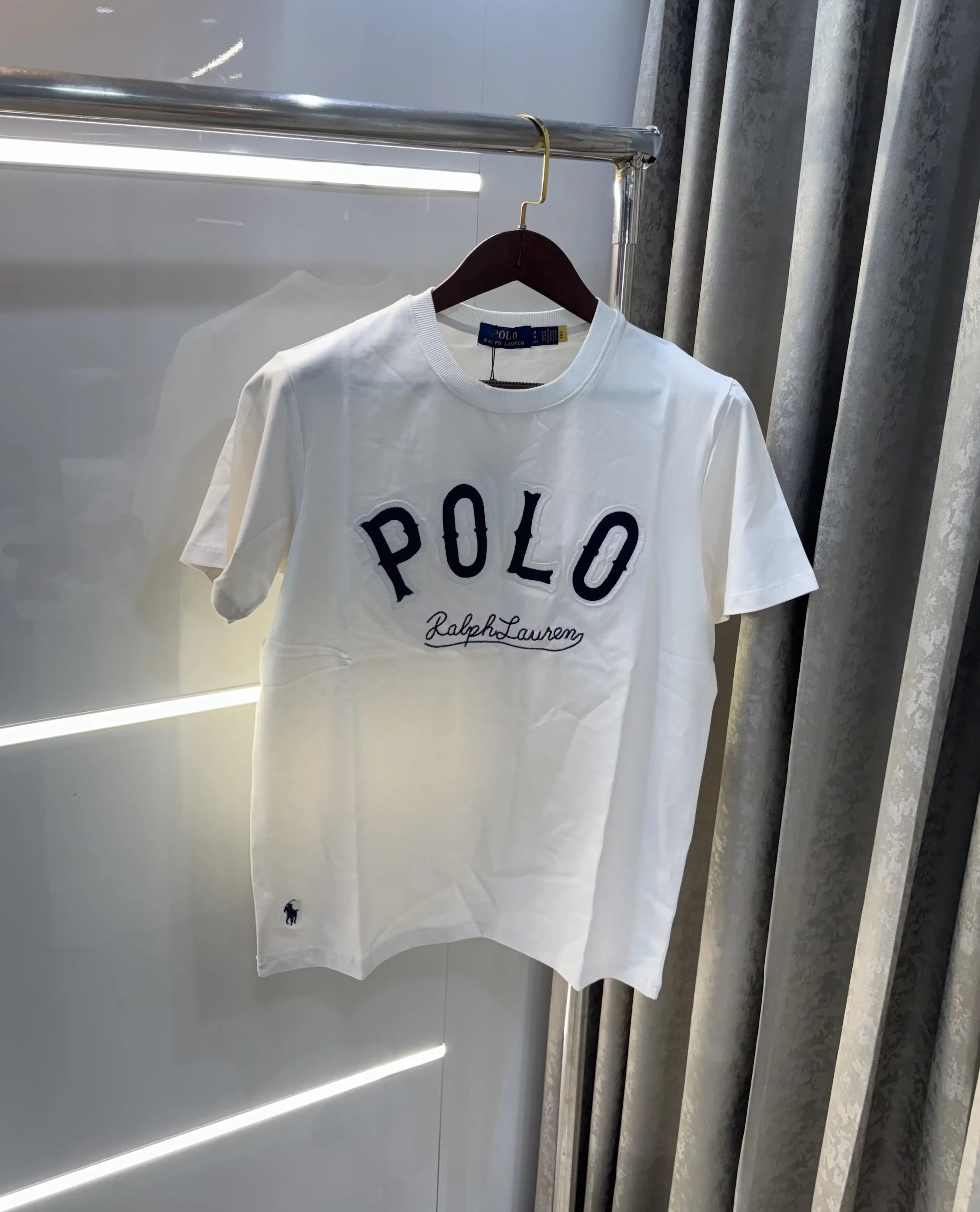 Ralph  Lauren White Logo Work Premium T-Shirt