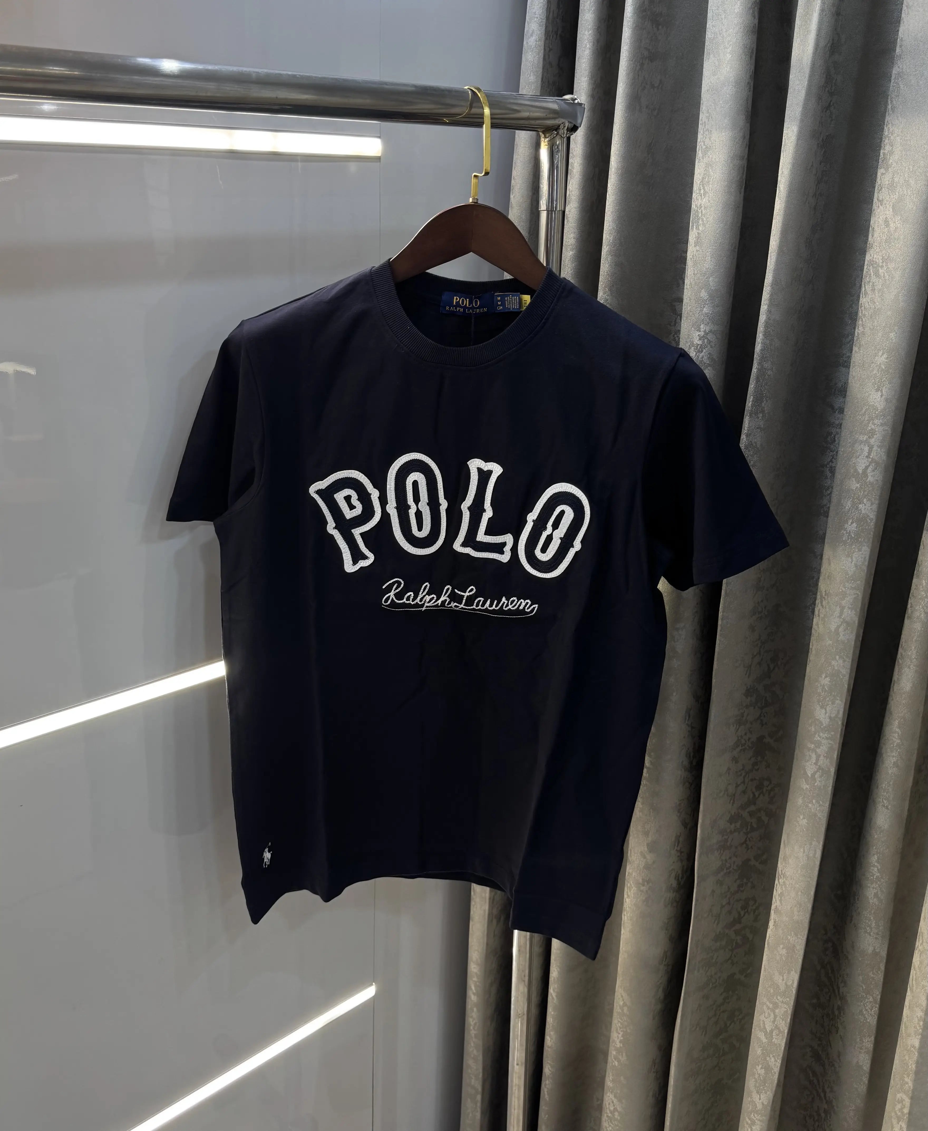 Ralph  Lauren Navy Blue Logo Work Premium T-Shirt Secondary image