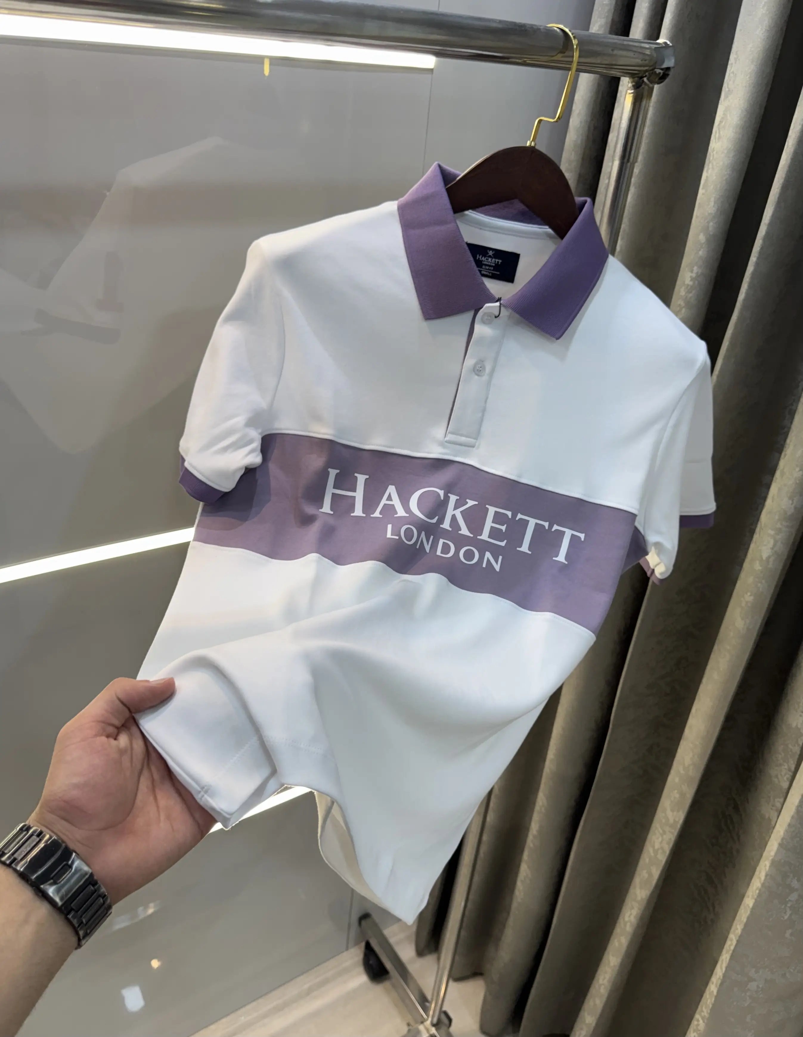 Hacke t White Logo Work Premium Polo T-Shirt