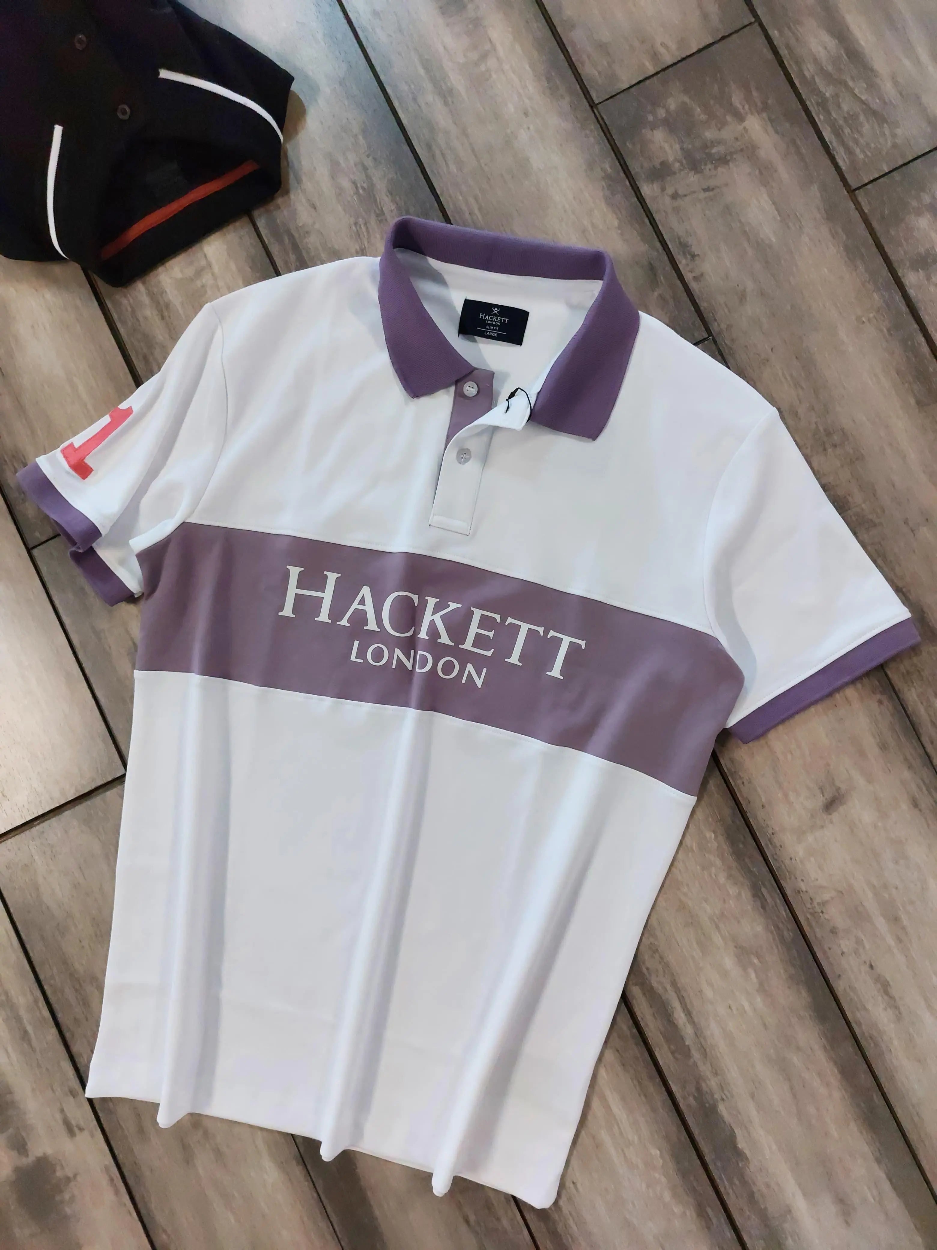 Hacke t White Logo Work Premium Polo T-Shirt Main image