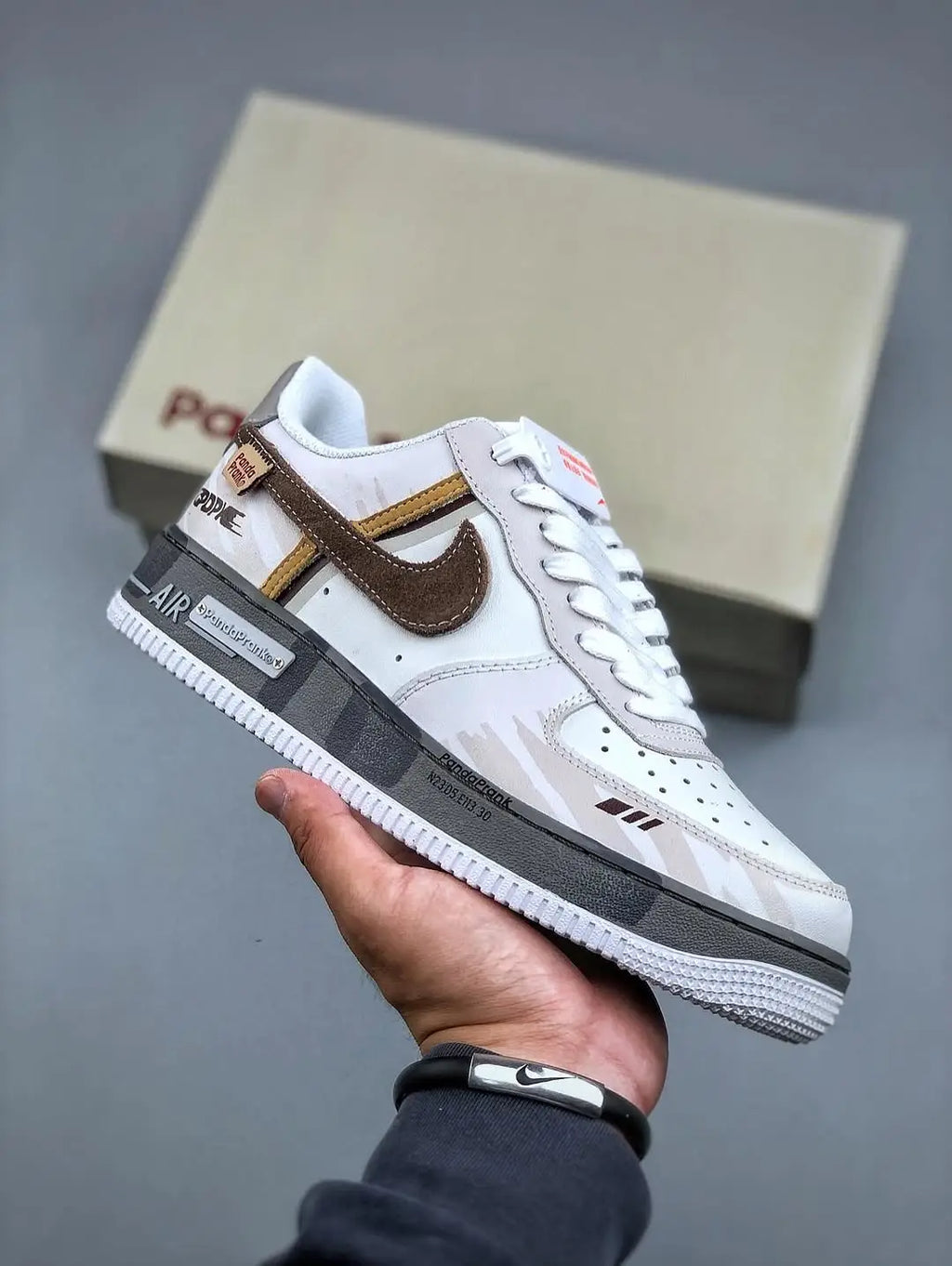 Nike_Airforce 1 Low Panda Prank Fog Wrapped Mens Sneakers