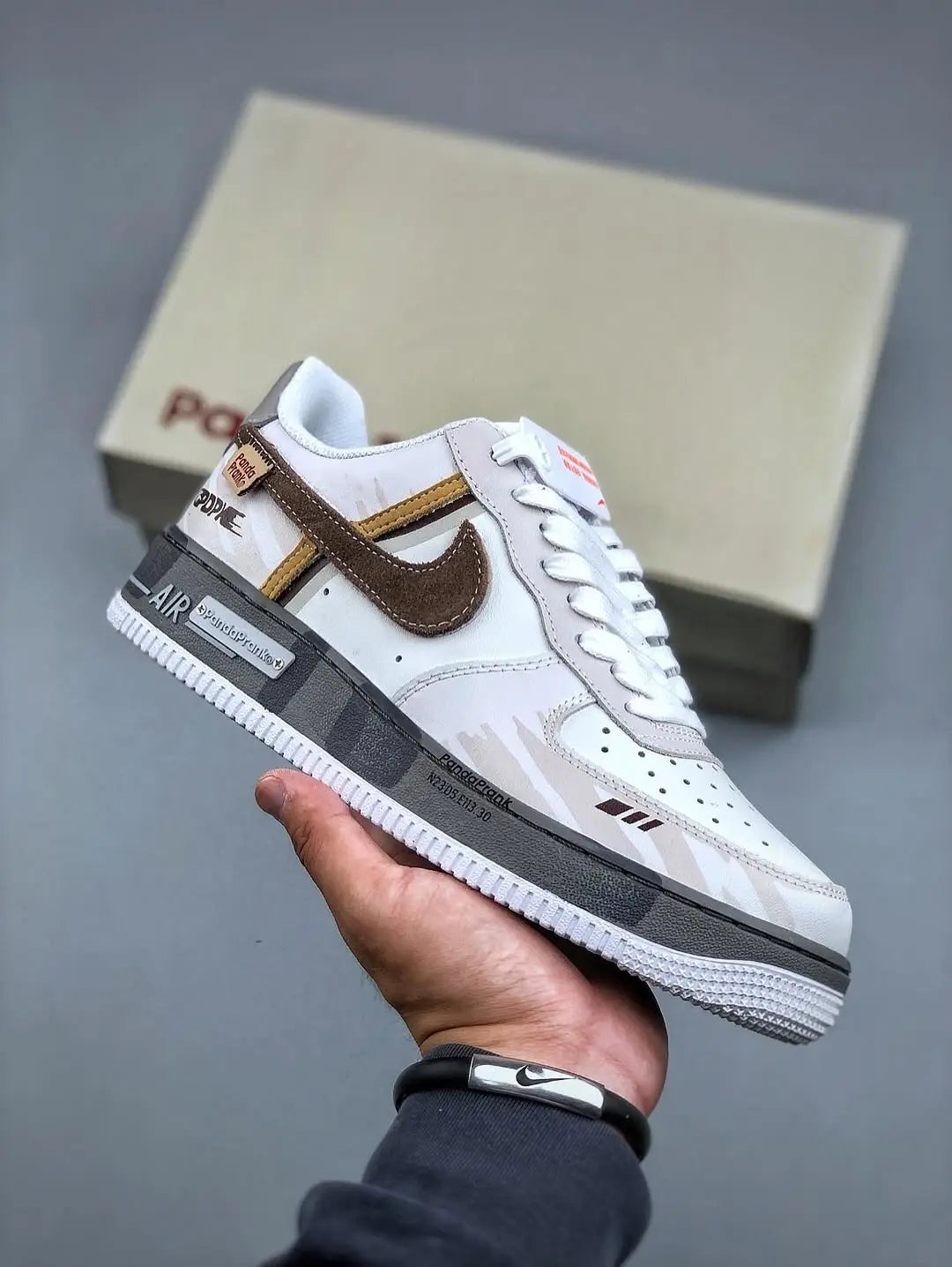 Nike_Airforce 1 Low Panda Prank Fog Wrapped Mens Sneakers