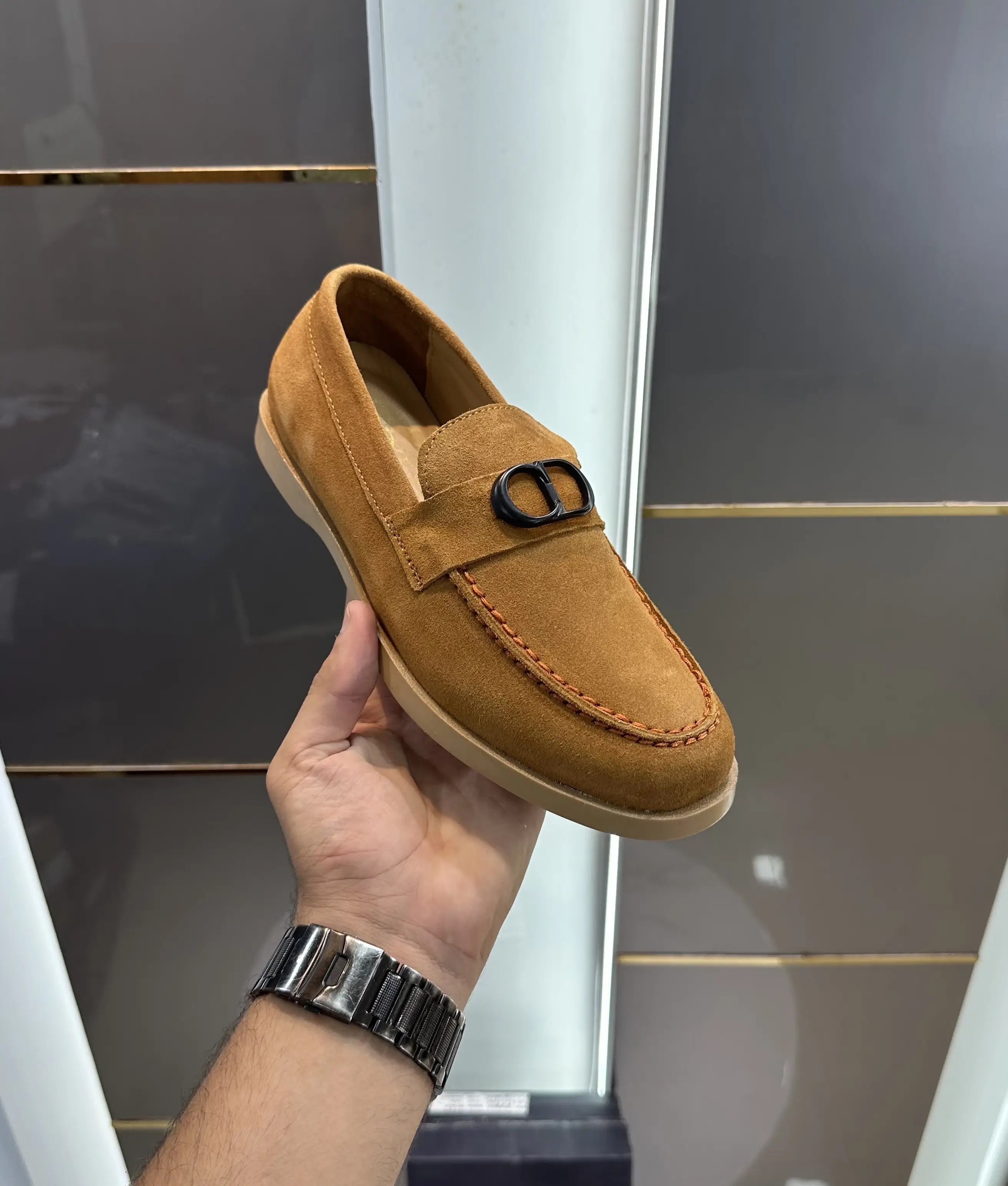 Dior_CD Logo Tan Premium Formal Loafer Secondary image