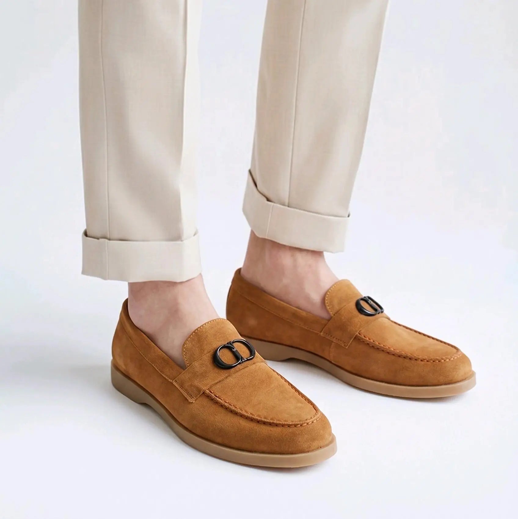 Dior_CD Logo Tan Premium Formal Loafer Main image