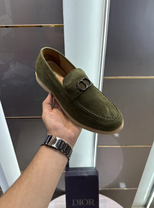 Dior_CD Logo Green Premium Formal Loafer