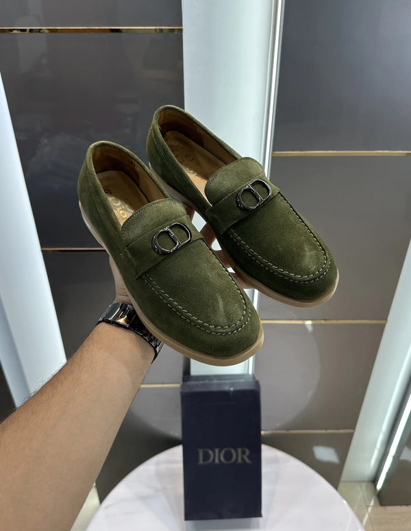 Dior_CD Logo Green Premium Formal Loafer