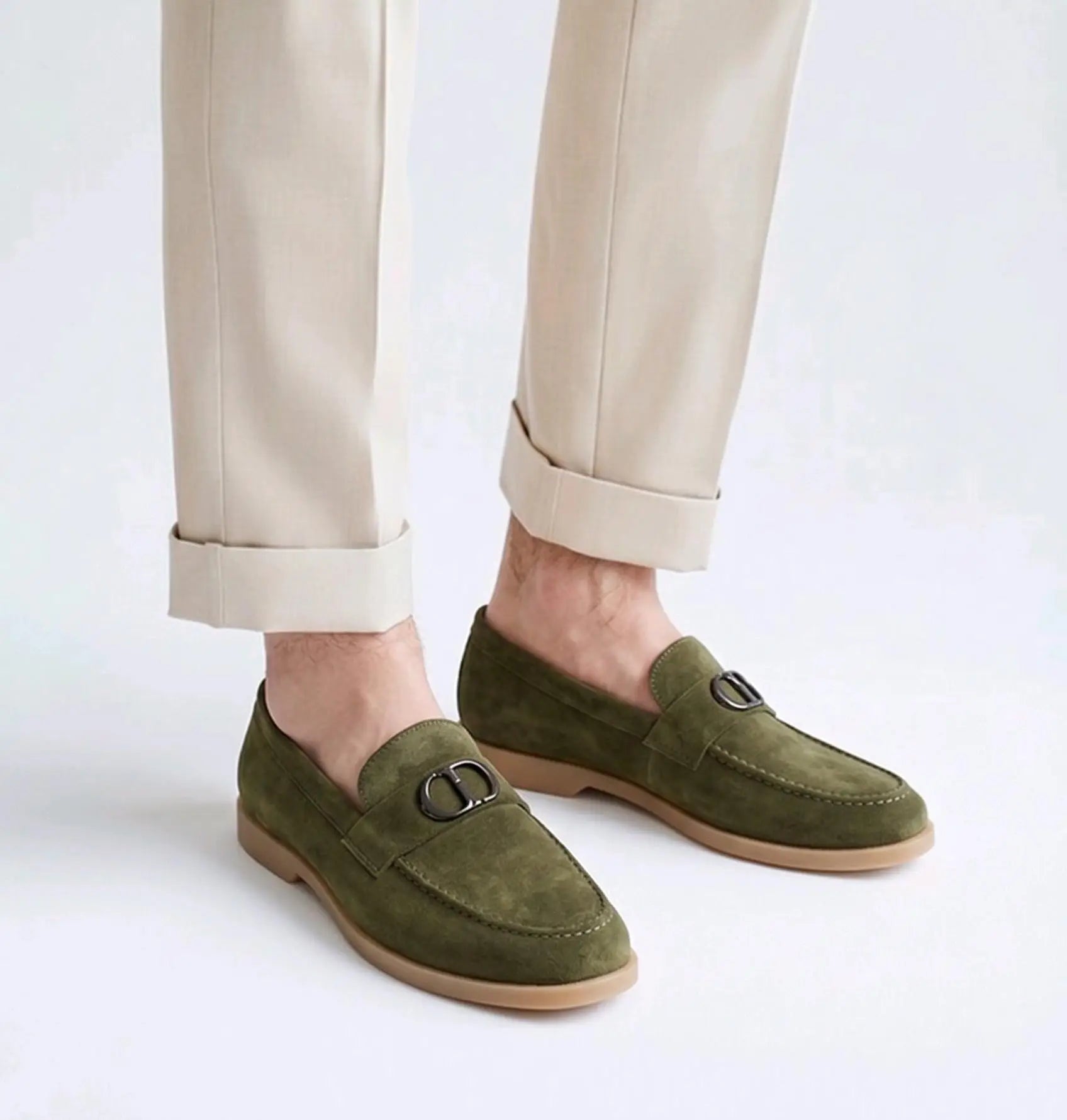 Dior_CD Logo Green Premium Formal Loafer Main image