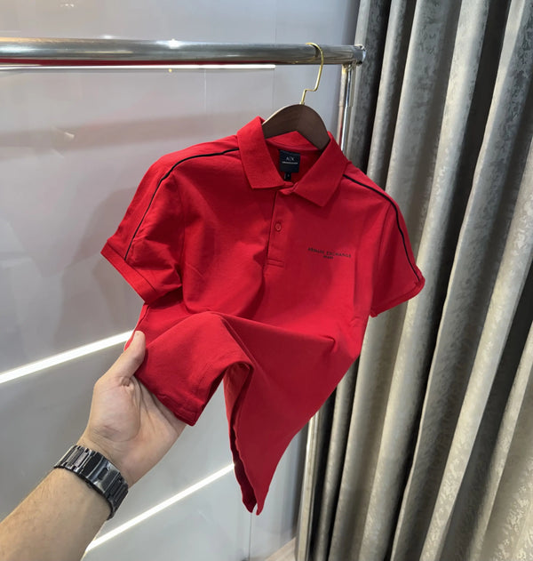 Arman i Exchange Red Logo Work Premium Polo T-Shirt