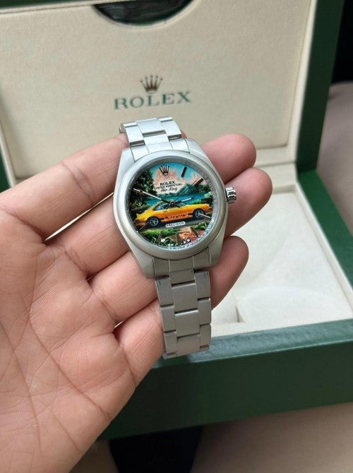 Role x Oyster Perpetual Air King Custom Hand Painted Main image