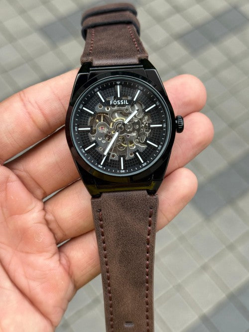 Fossi l Everett Leather Black