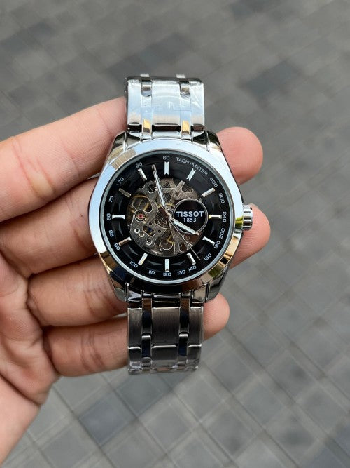 Tisso t 1853 Skeleton Automatic Silver Black Main image