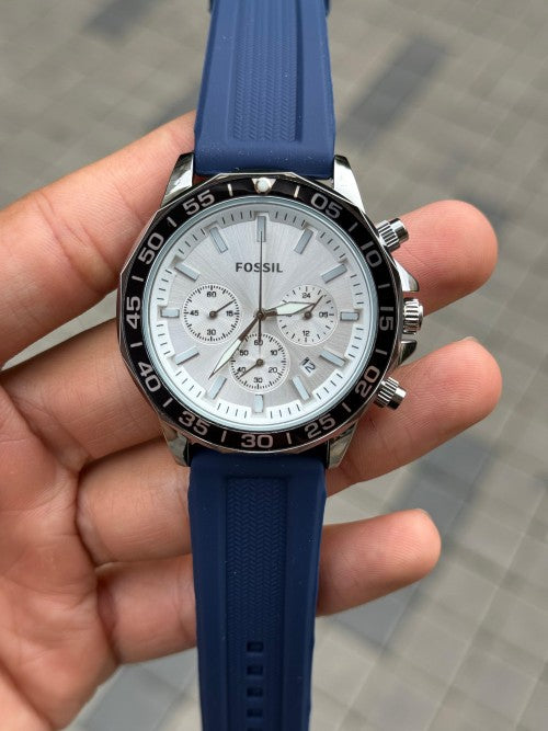 Fossi l Bannon Silver Blue