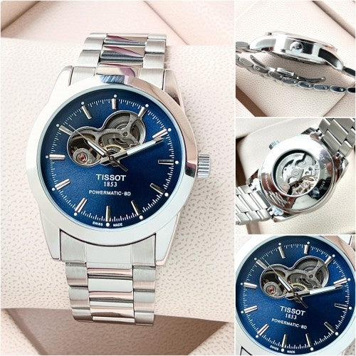 Tisso t Powermatic Automatic Silver blue