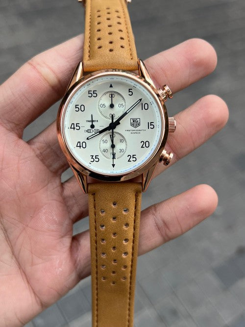 Tag Heuer Calibre Brown Leather Main image