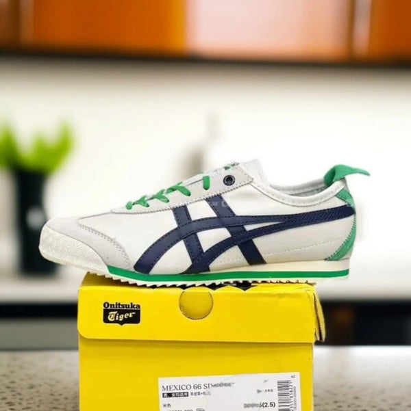 Onitsuk_a Tiger Mexico 66 SD Birch Peacoat Green  7A Premium Sneakers D-1939