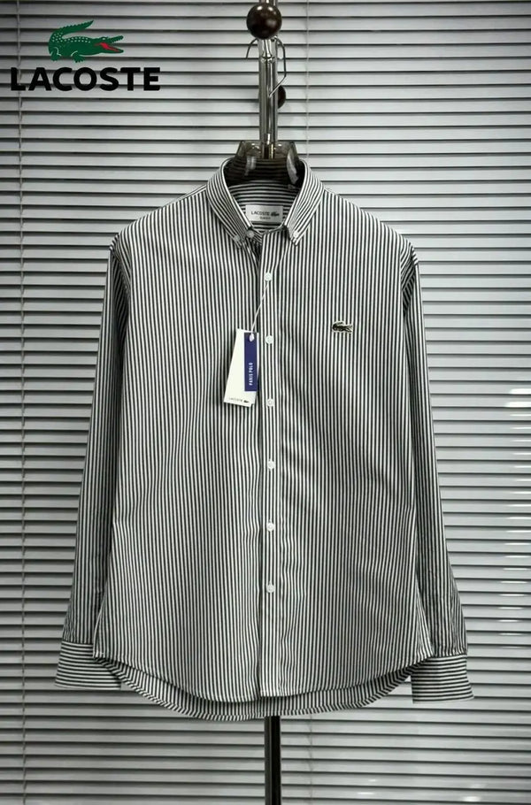 Lacoste Black Stripes Premium Shirt