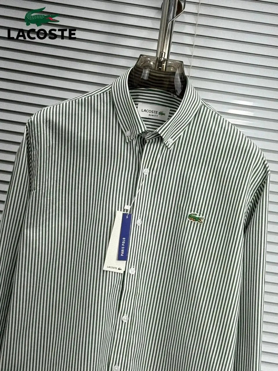 Lacoste Green Stripes Premium Shirt Secondary image