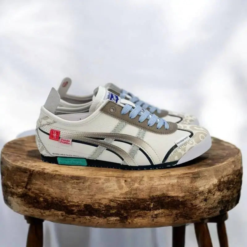 Onitsuka Tiger Mexico 66 x Panda Prank White Blue Laces D-1787
