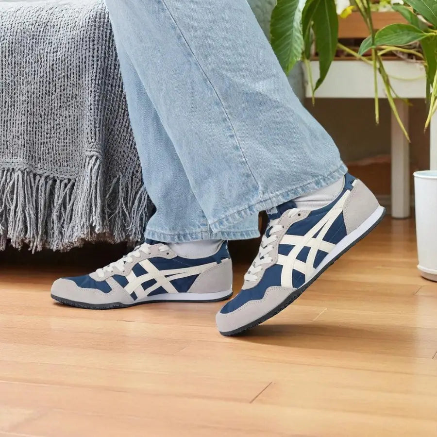 Onitsuka Tiger Serrano Blue Grey White Sneakers For Mens
