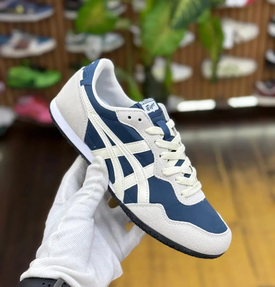 Onitsuka Tiger Serrano Blue Grey White Sneakers For Mens