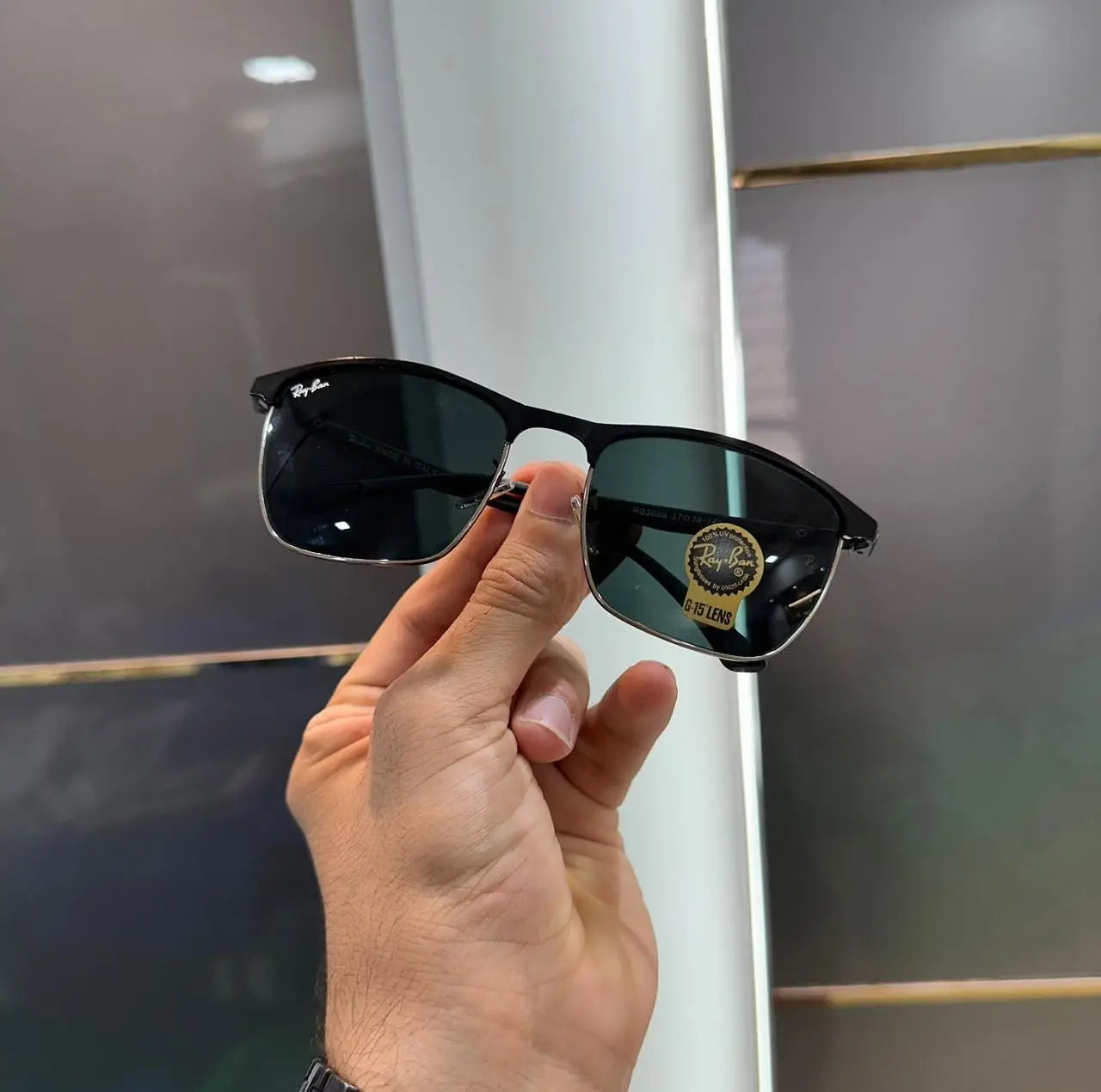 Rayban All Black Premium Shades 3686