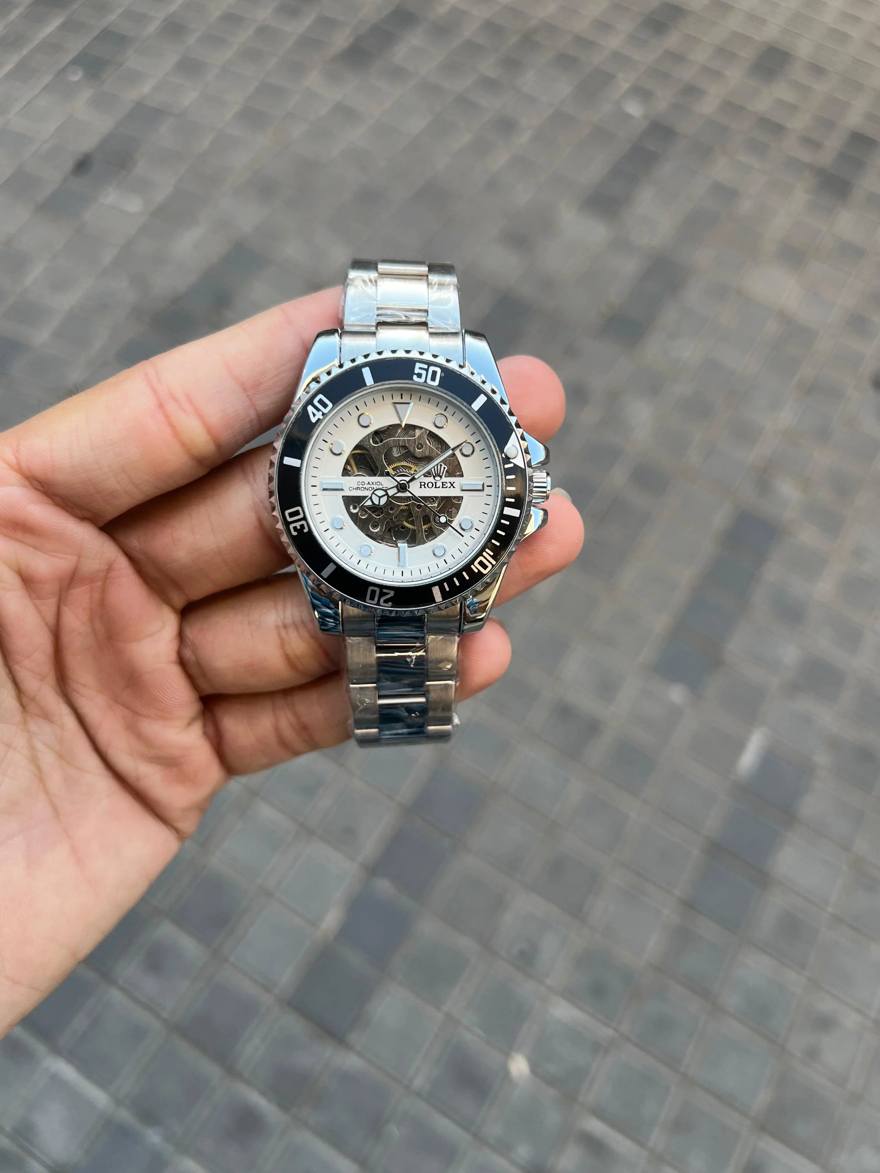 Role x Skeleton Automatic Silver White