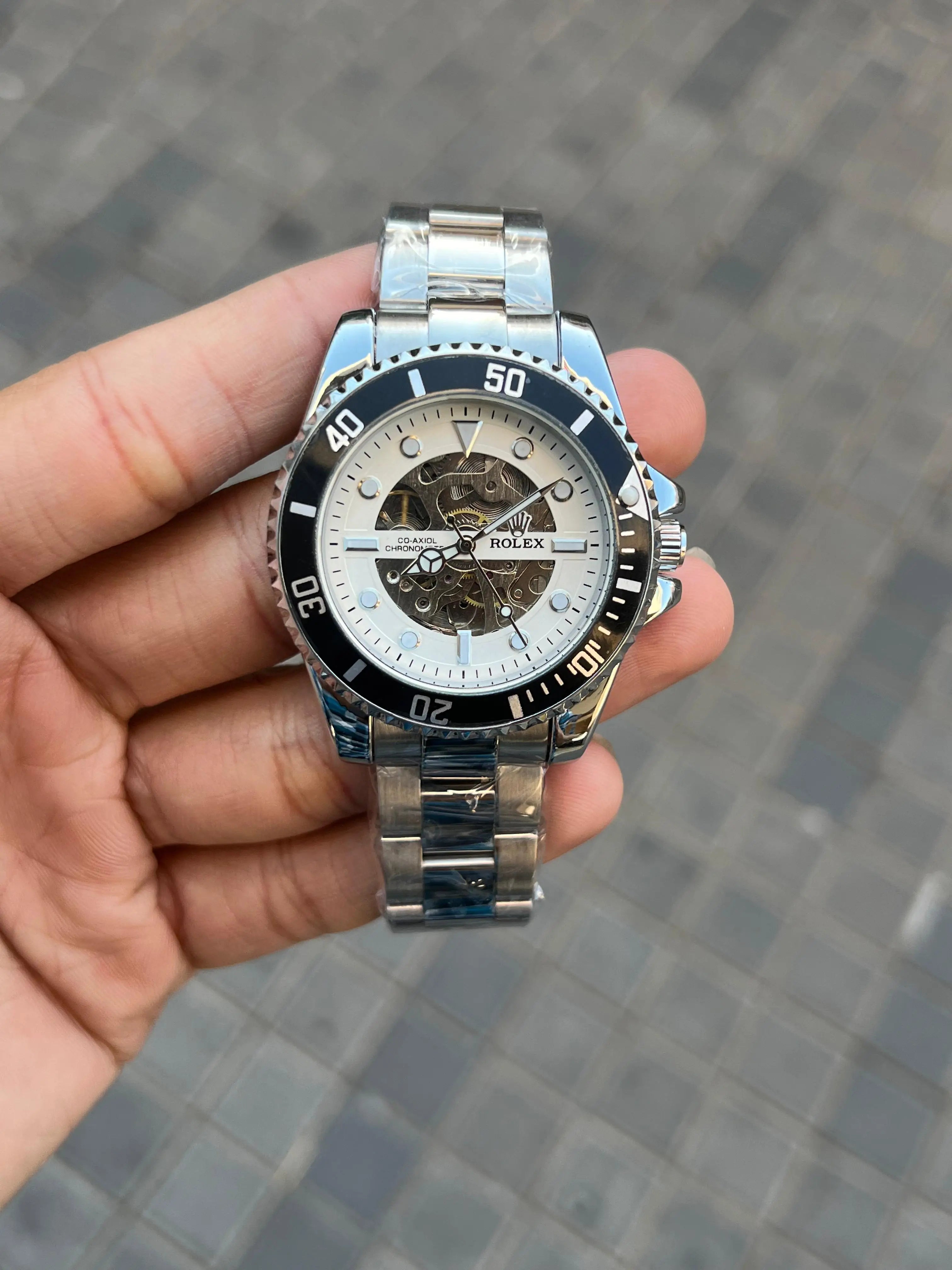 Role x Skeleton Automatic Silver White