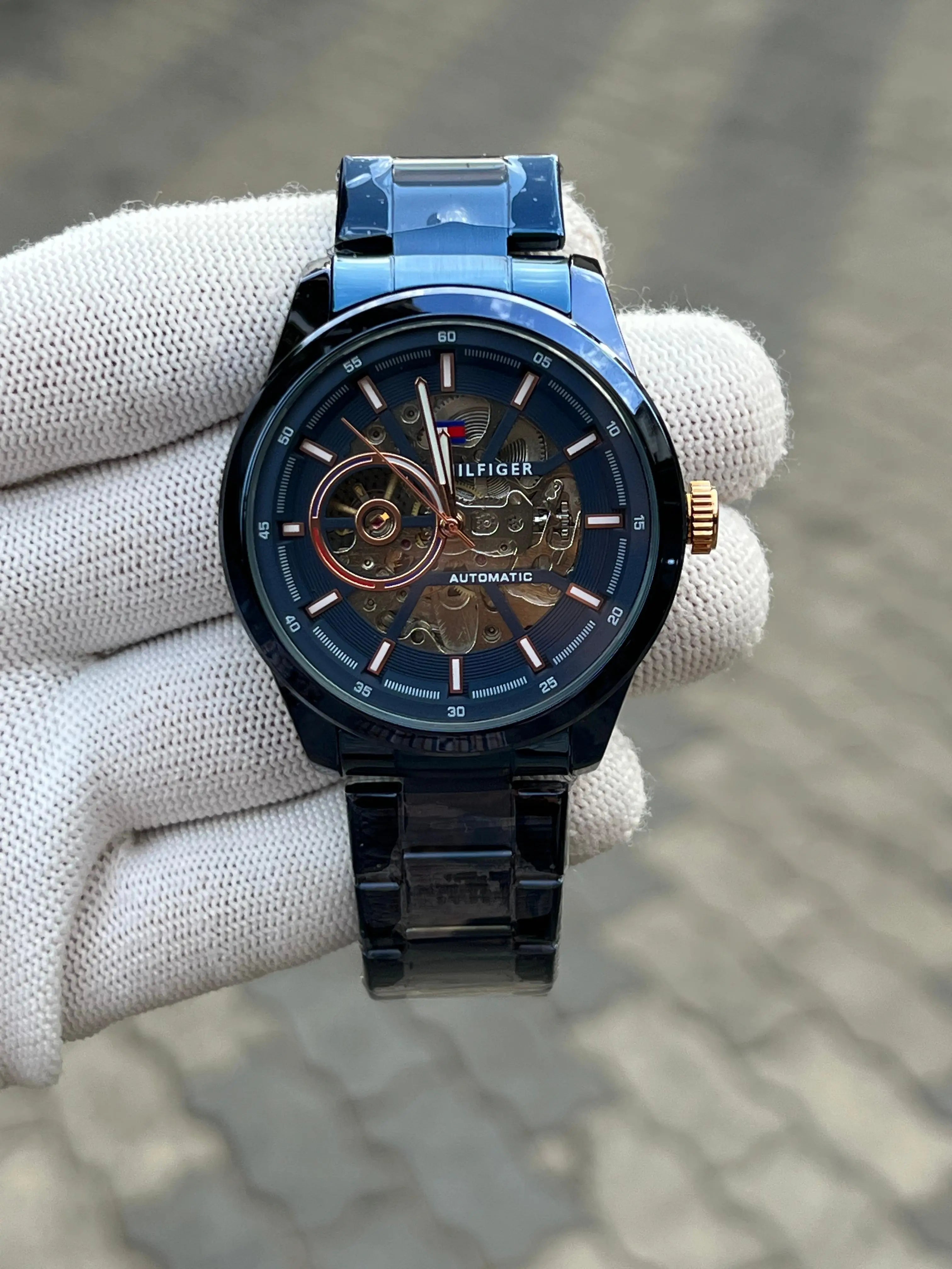 Tommy Hilfige r Automatic Chain Blue