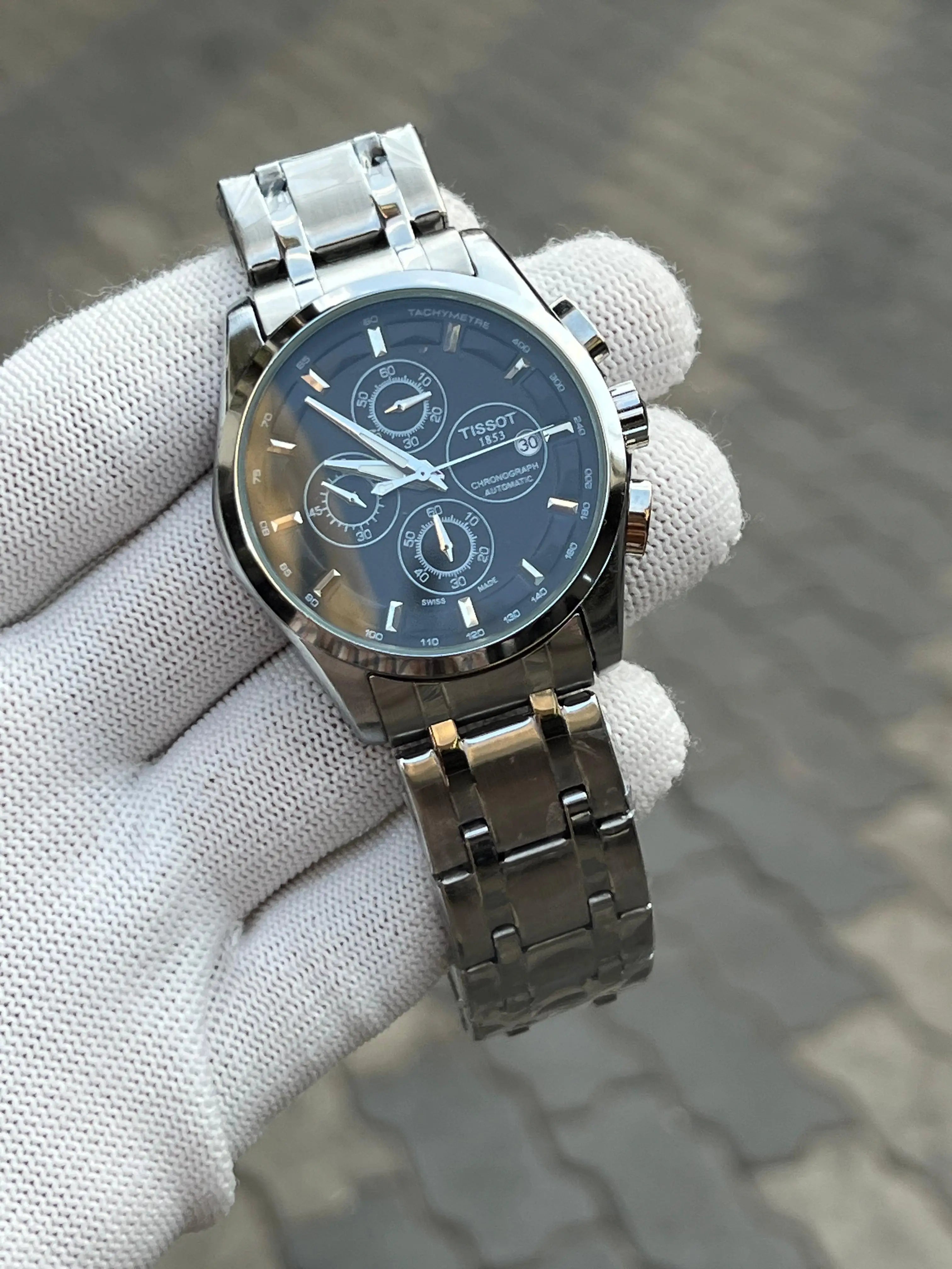 Tisso_t 1853 Couturier Silver-Black
