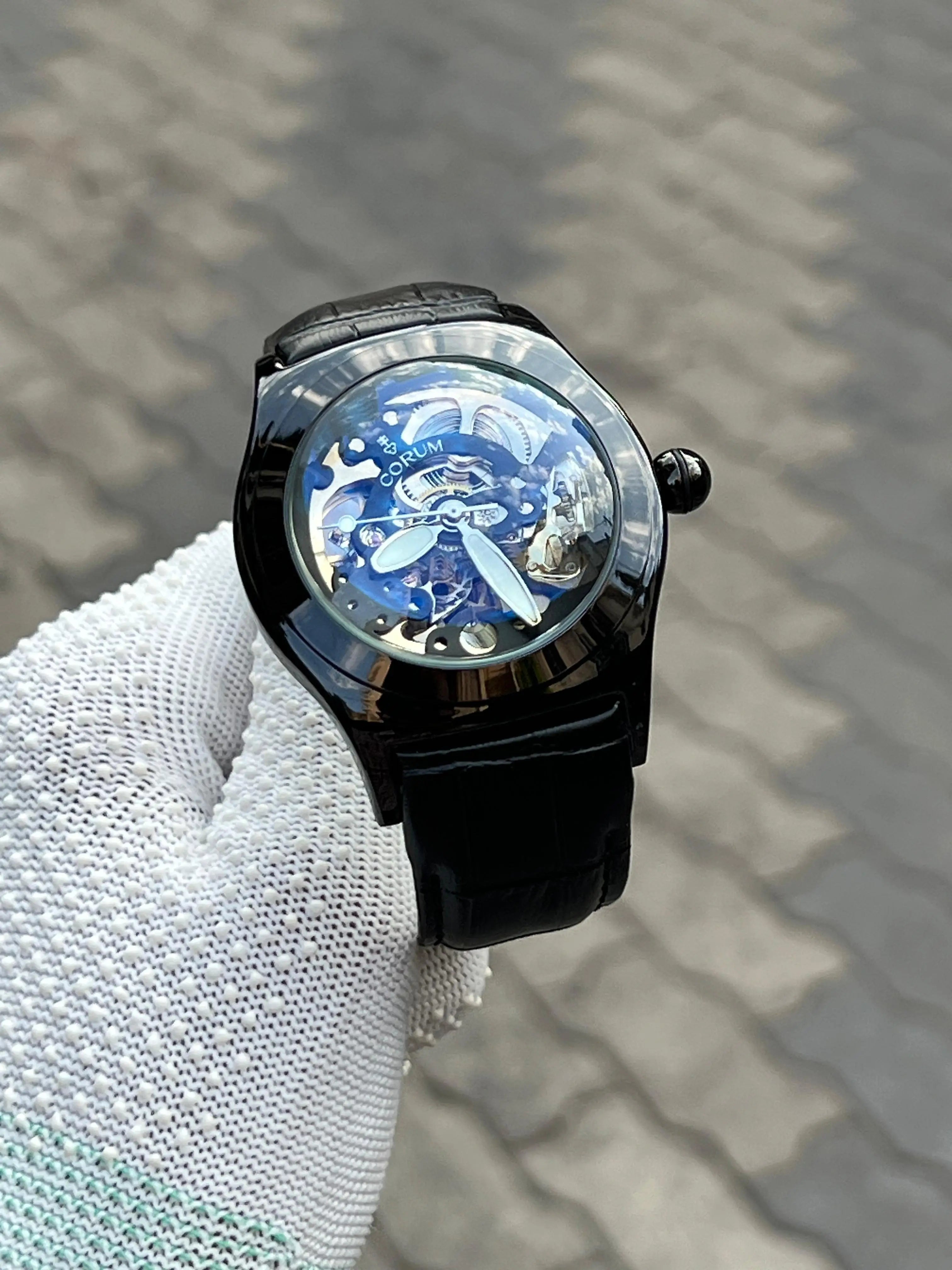 Corum Automatic Black Leather Belt Main image
