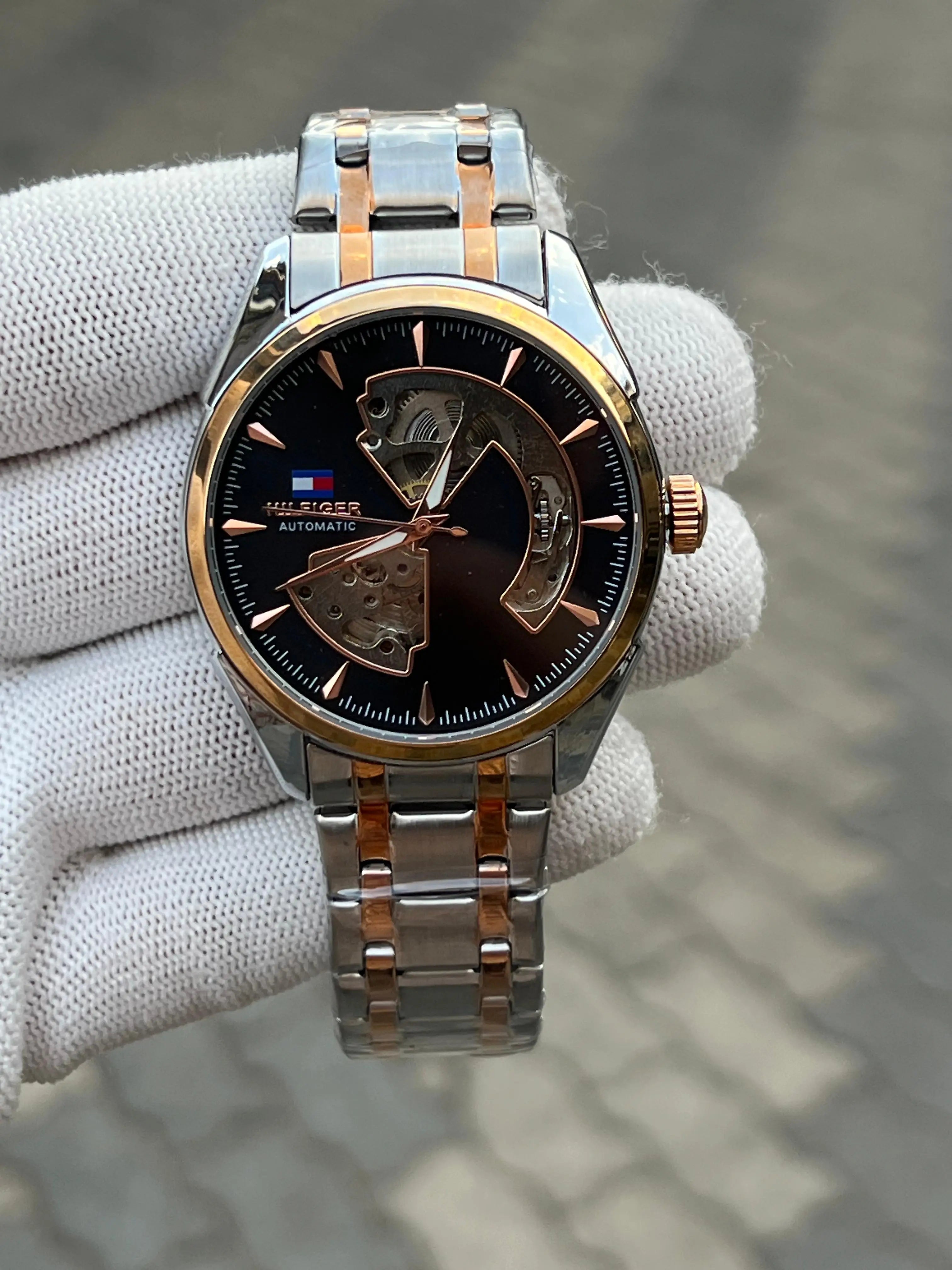 Tommy Hilfiger Automatic Two Tone Black Main image