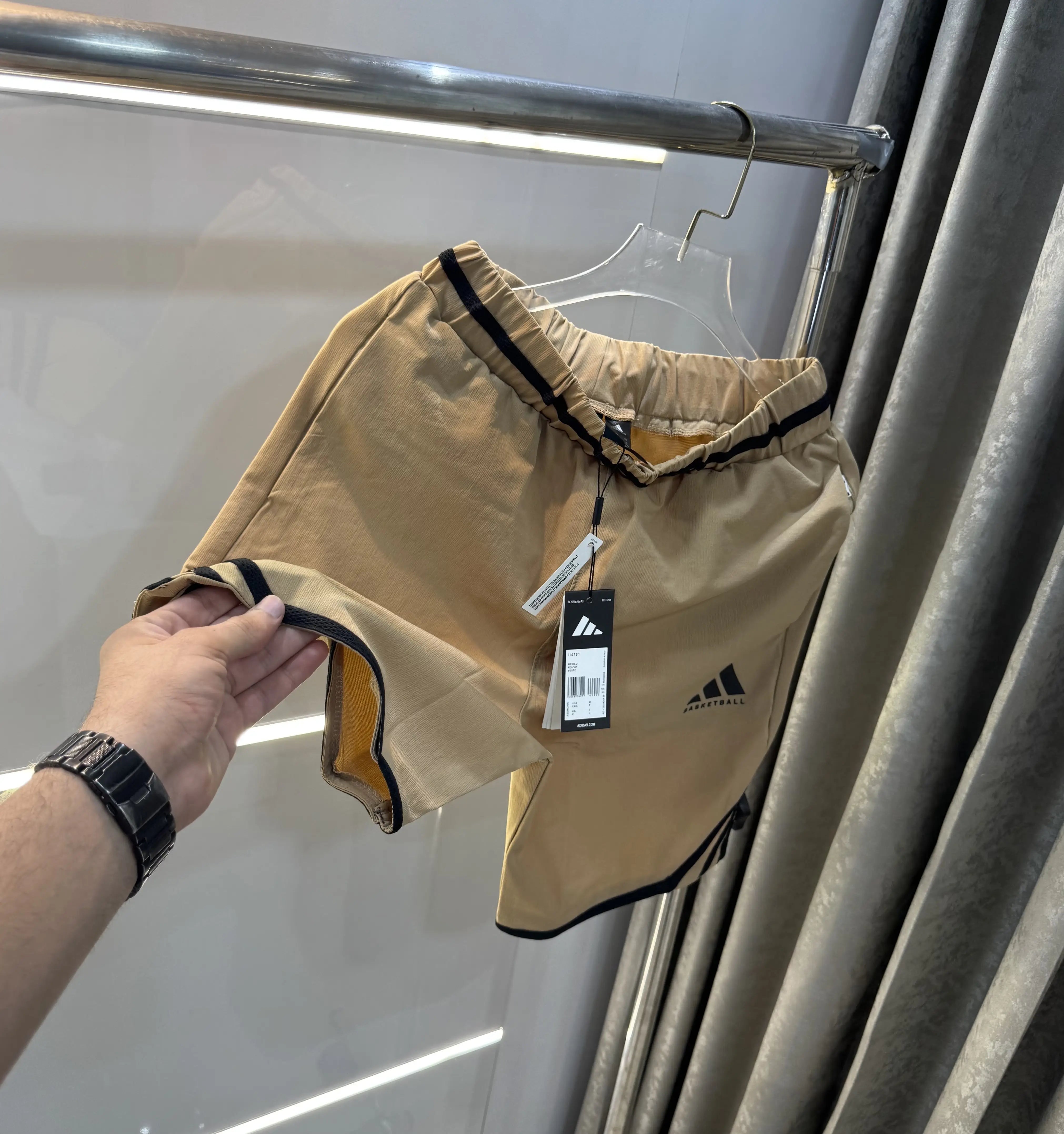 Adidas Beige Limited Edition Premium 🩳 Shorts Secondary image
