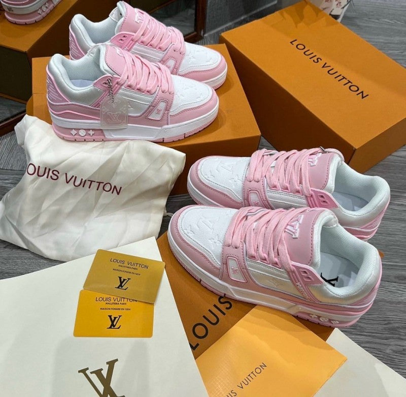 Louiss Vuitton LV TRAINER PINK