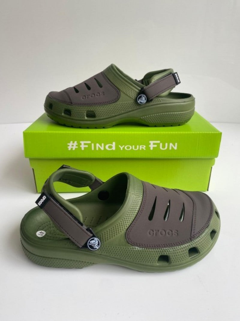 Crocss yukon vista Green brown clog