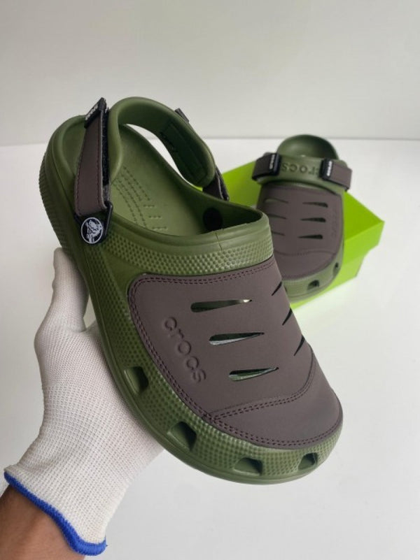 Crocss yukon vista Green brown clog