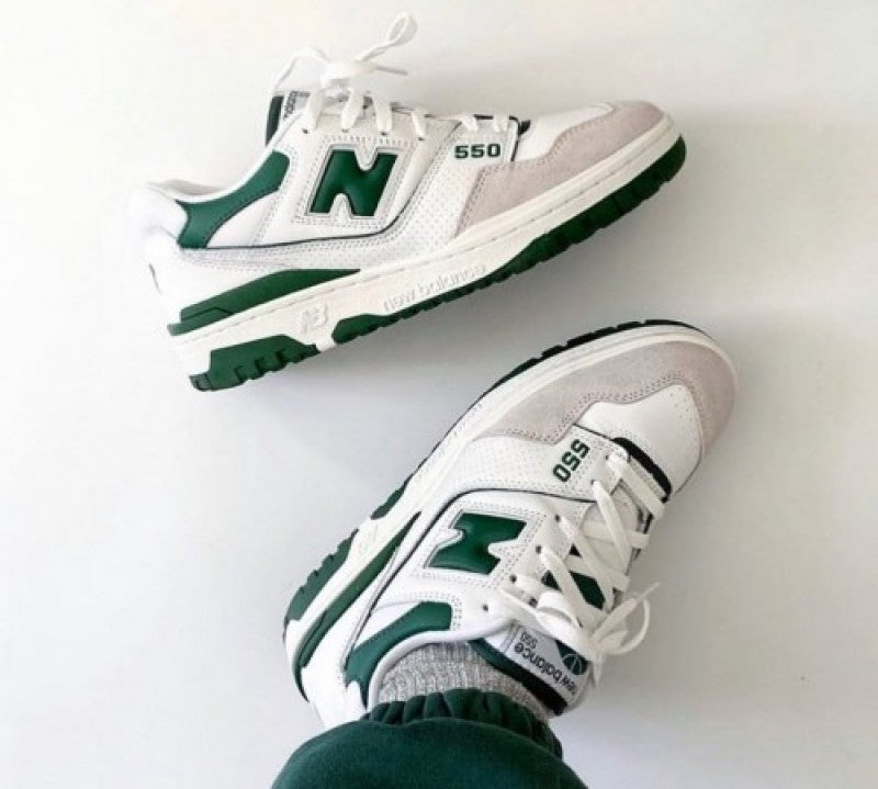 New Balance 550 White Green Womens Secondary image