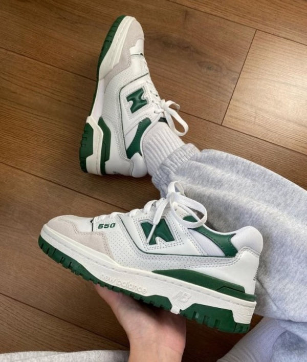 New Balance 550 White Green Womens