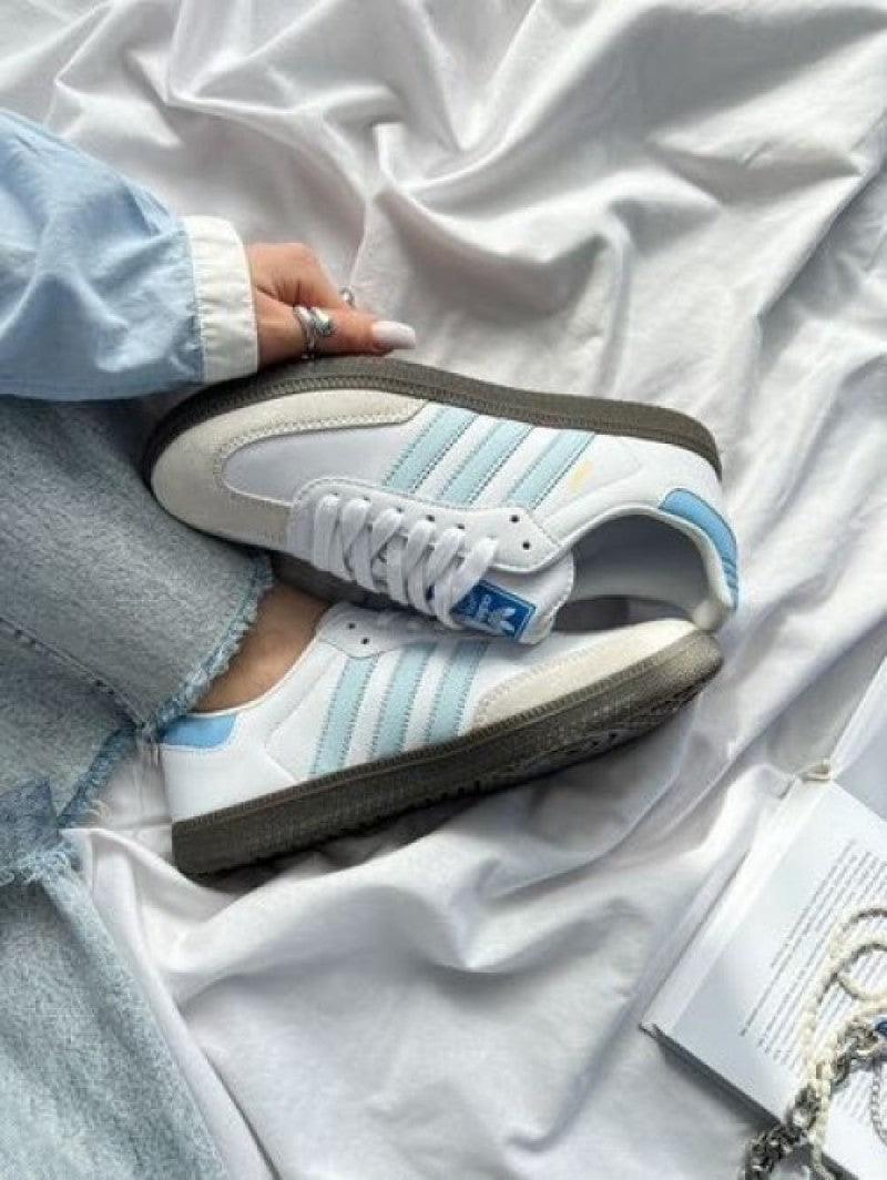 Adidass Samba Leather Sky Blue Wome Secondary image