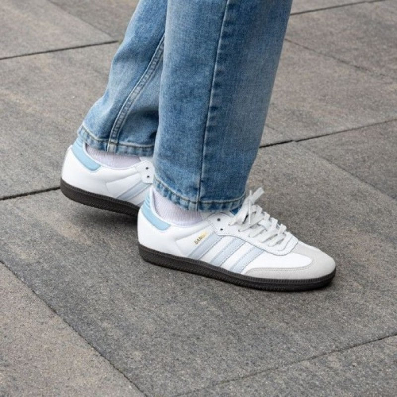 Adidass Samba Leather Sky Blue Wome