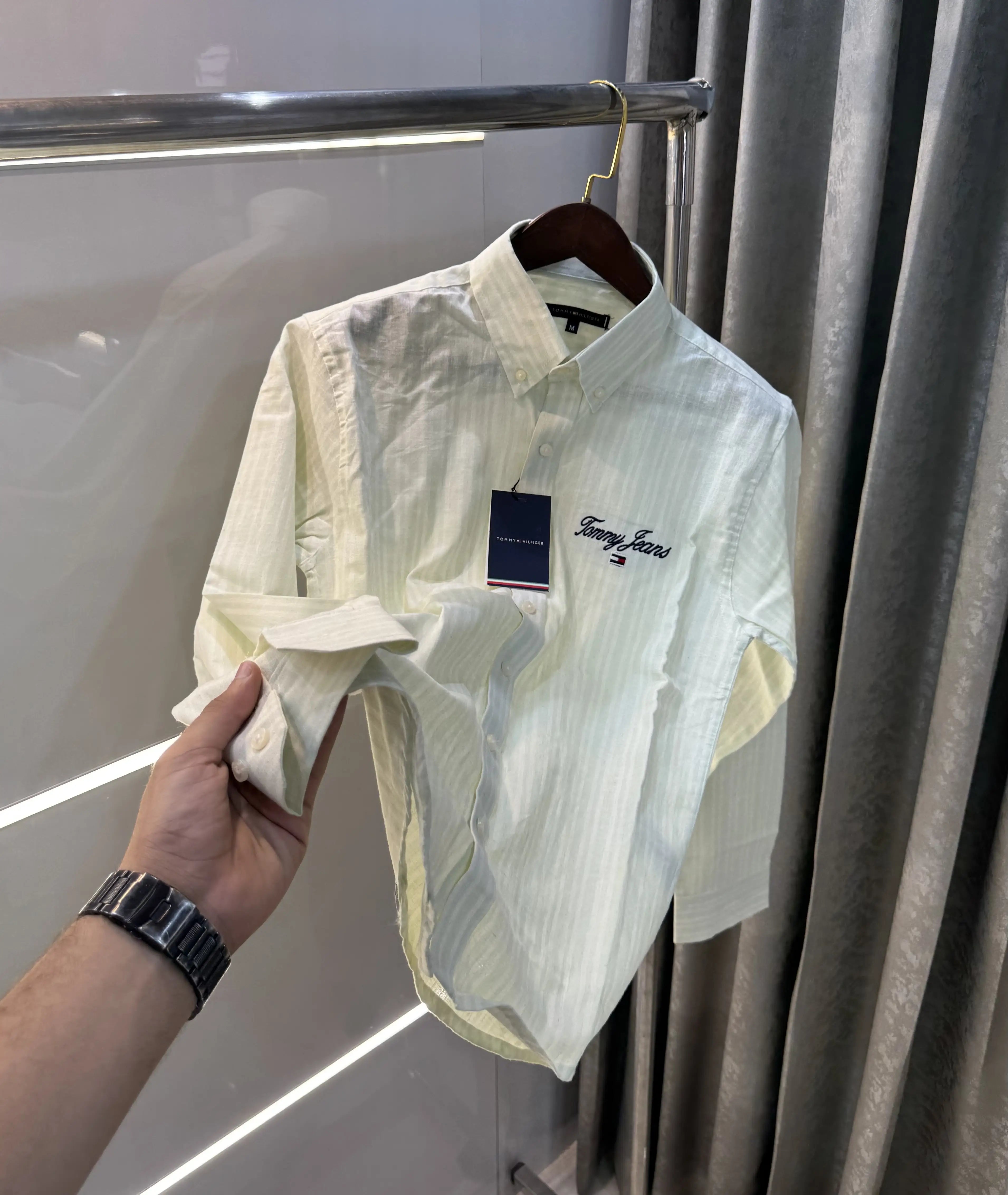 Tommy Hilfiger Green Embroidery Logo Work Premium Shirt Secondary image
