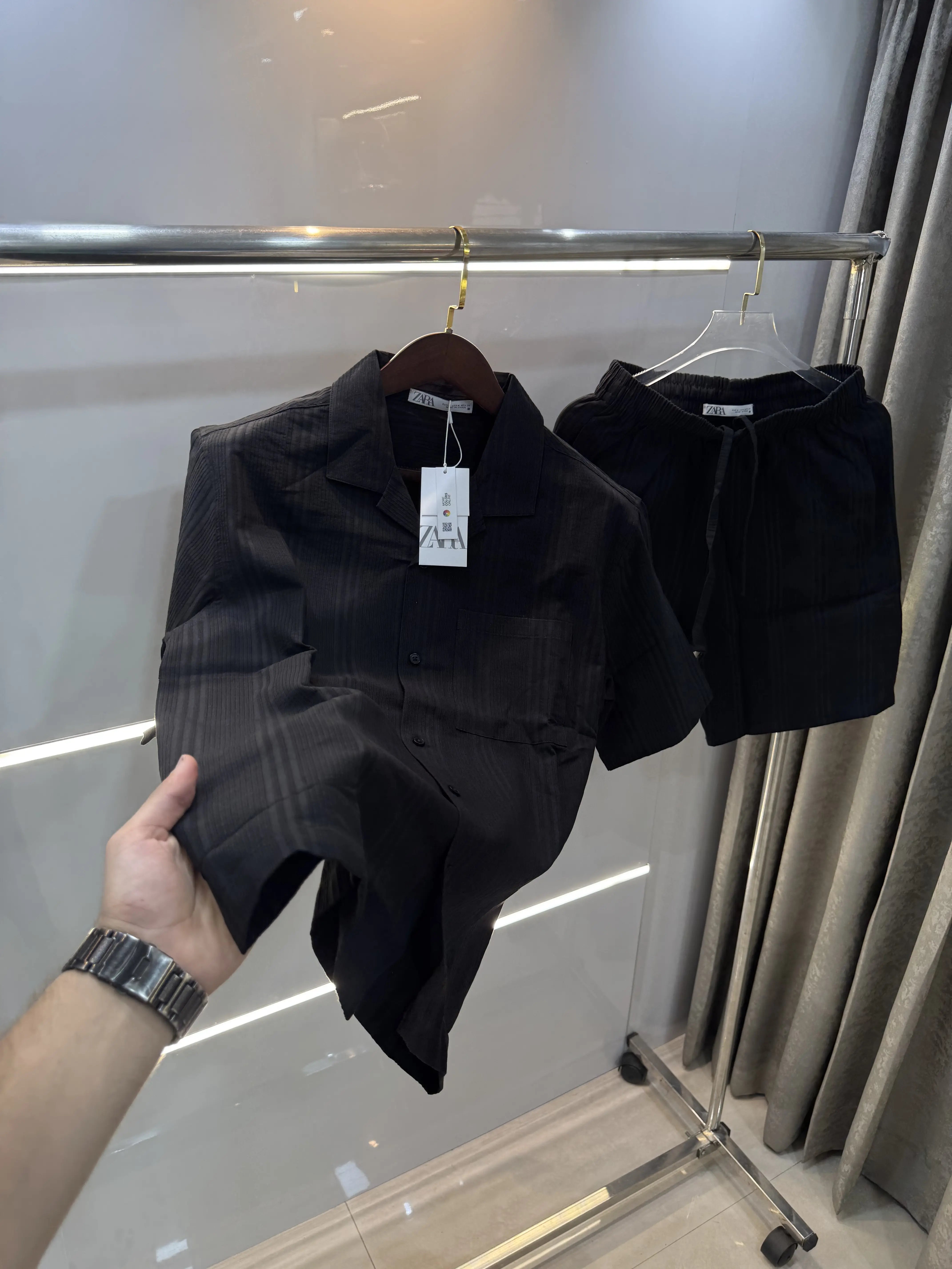 Zara Black Premium Cord Set Secondary image