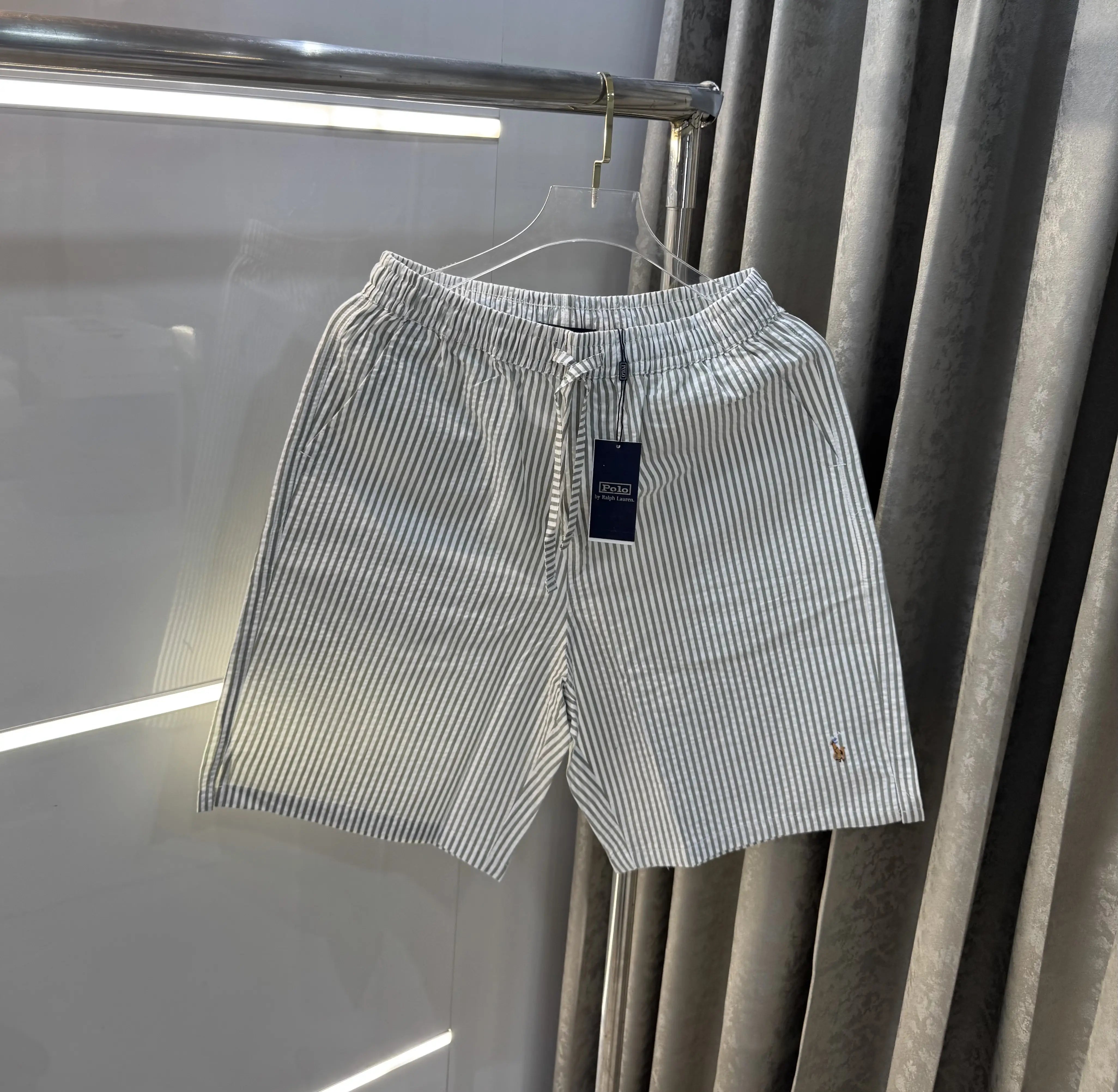 Ralph Lauren Aqua Green Premium Linen Shorts Main image