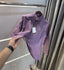 Loro Piana Purple Embroidery Logo Premium Shirt