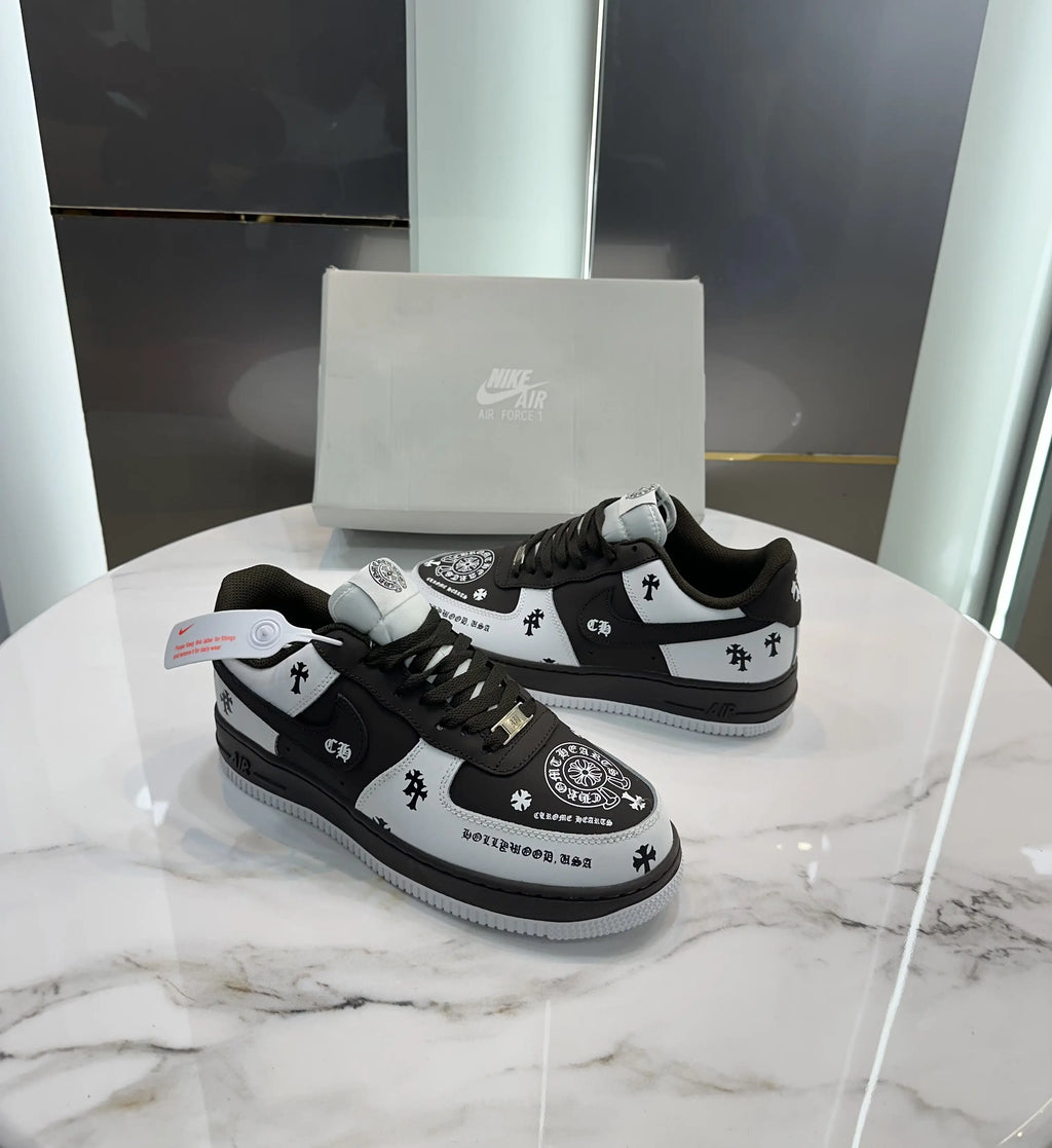 Nike_Airforce 1 Chrome Heart Edition Sneaker