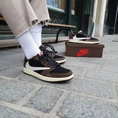 Travis scott x Air Jordan 1 Low OG DARK MOCHA Suede Quality Surplus Semi UA
